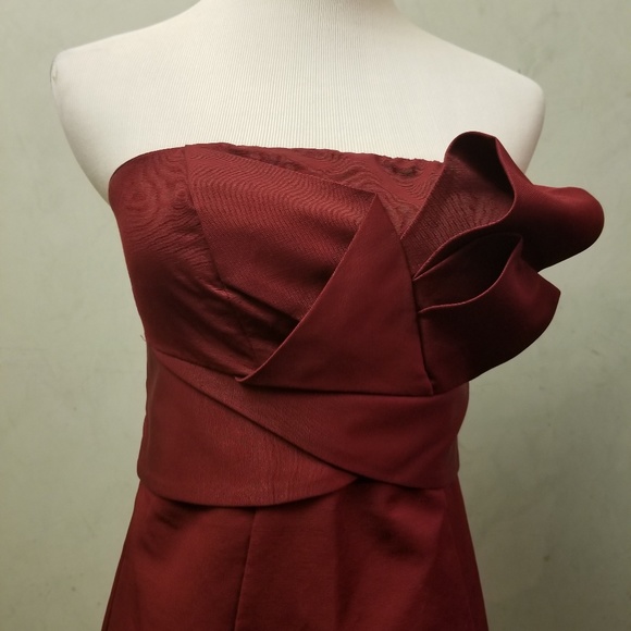 The Limited maroon tube top dress (N33) - Picture 4 of 7